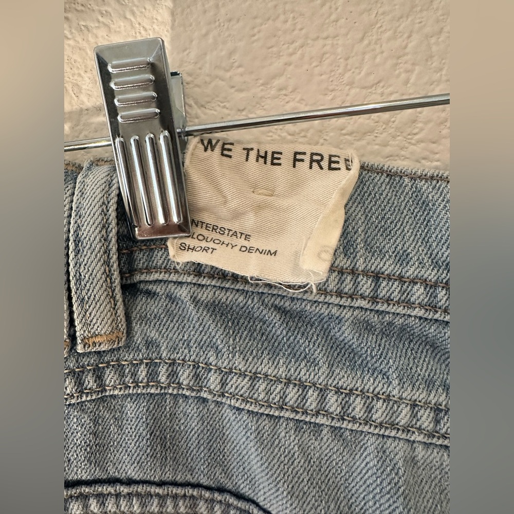 Free People Interstate Louchy Denim Shorts, 26 - Picture 6 of 8